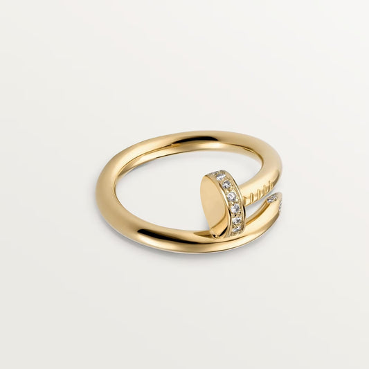 [OAKJURI Jewelry] JUSTE RING 2.6MM HALF DIAMOND