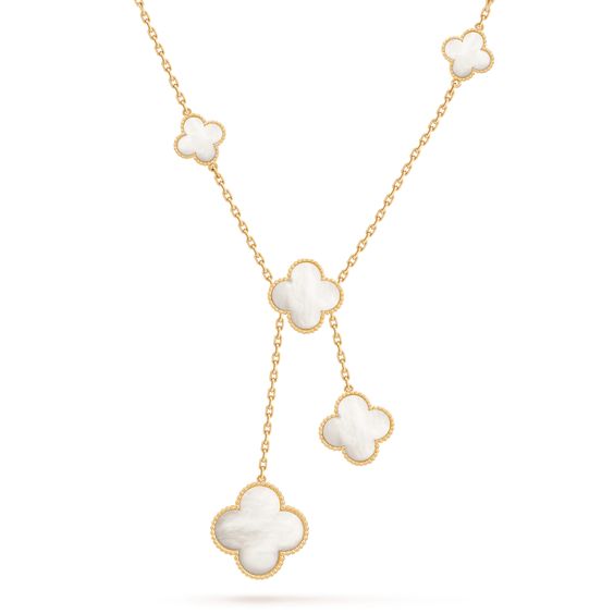 [OAKJURI Jewelry]CLOVER MOTHER OF PEARL NECKLACE 6 MOTIF