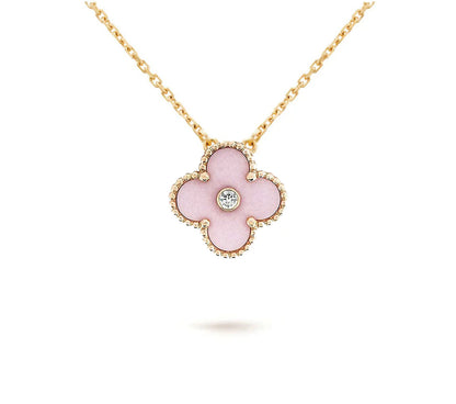 [OAKJURI Jewelry]CLOVER 15MM CHRISTMAS LIMITED EDITION SINGLE FLOWER NECKLACE