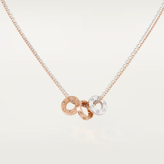 [OAKJURI Jewelry] LOVE 6 DIAMOND PENDANT NECKLACE