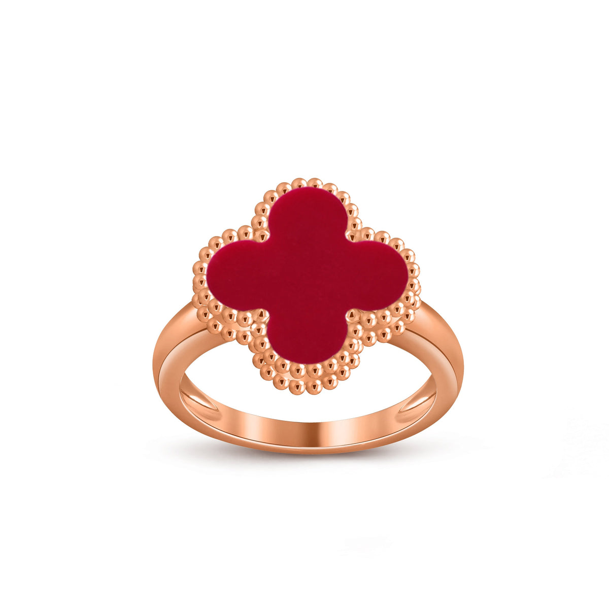 [OAKJURI Jewelry]CLOVER RING ROSE GOLD COLLECTION