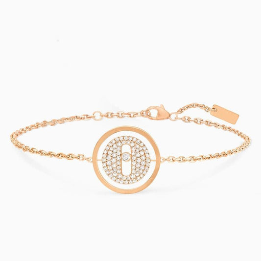 [OAKJURI Jewelry]LUCKY MOVE DIAMOND PAVED BRACELET
