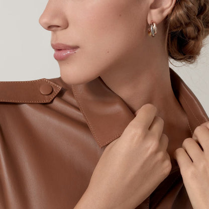 [OAKJURI Jewelry] TRINITY ON DIAMOND CLASSIC EARRINGS