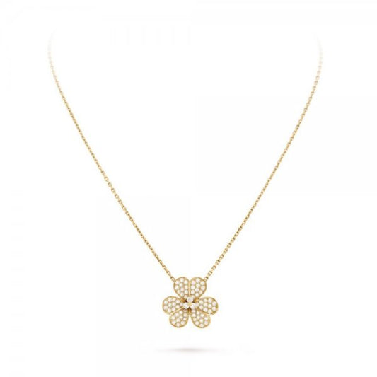 [OAKJURI Jewelry]FLOWER DIAMOND NECKLACE