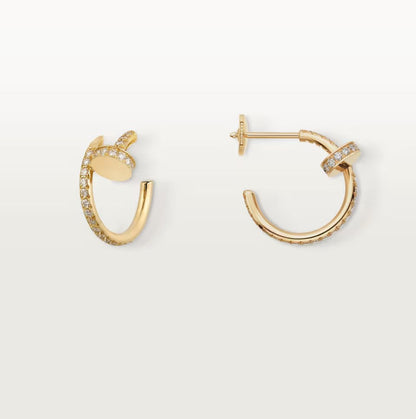 [OAKJURI Jewelry] JUSTE FULL DIAMOND SMALL EARRINGS