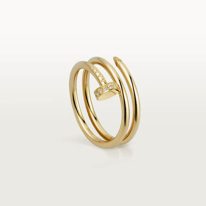 [OAKJURI Jewelry] JUSTE RING 4.8MM HALF DIAMOND