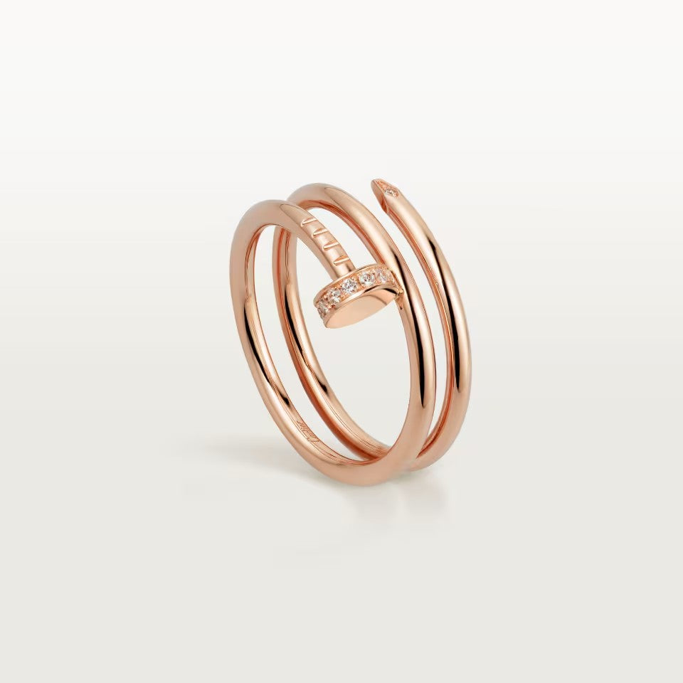 [OAKJURI Jewelry] JUSTE RING 4.8MM HALF DIAMOND