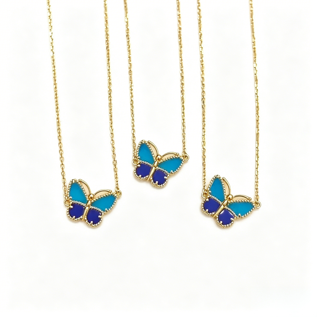 [OAKJURI Jewelry] 2026 NEW LUCKY BUTTERFLY 1 MOTIFS NECKLACE