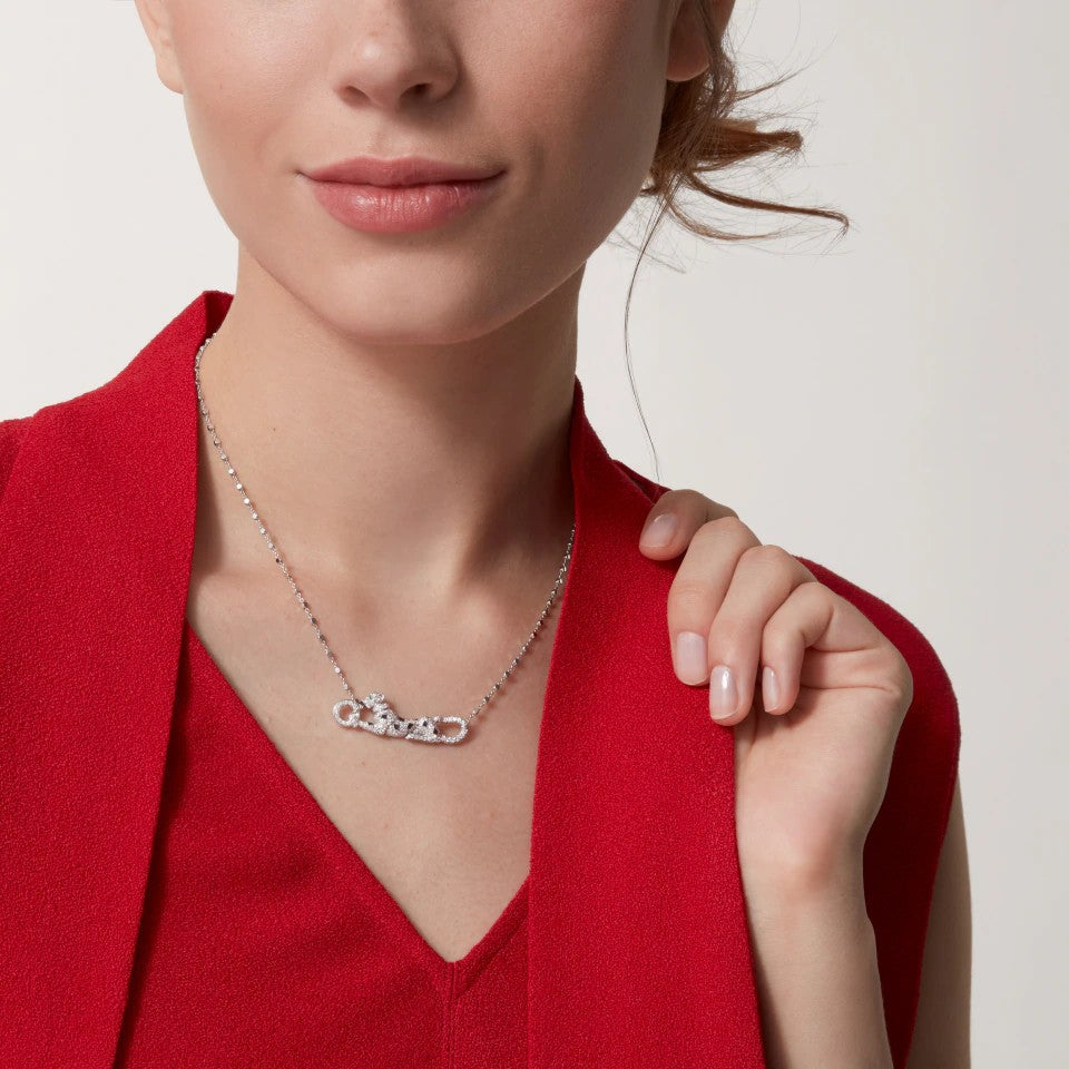 [OAKJURI Jewelry] PANTHERE PAVED DIAMOND NECKLACE