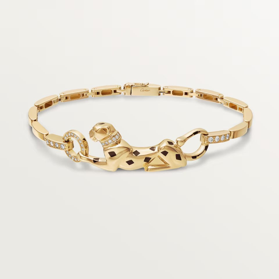 [OAKJURI Jewelry] PANTHERE HALF DIAMOND ON CHAIN BRACELET