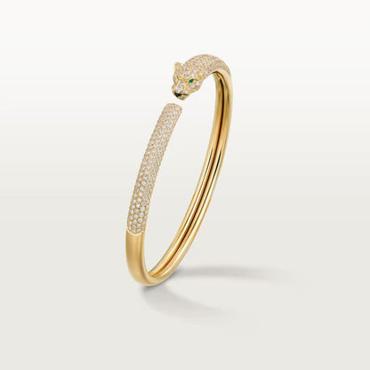 [OAKJURI Jewelry] PANTHERE FULL DIAMOND OPEN BRACELET