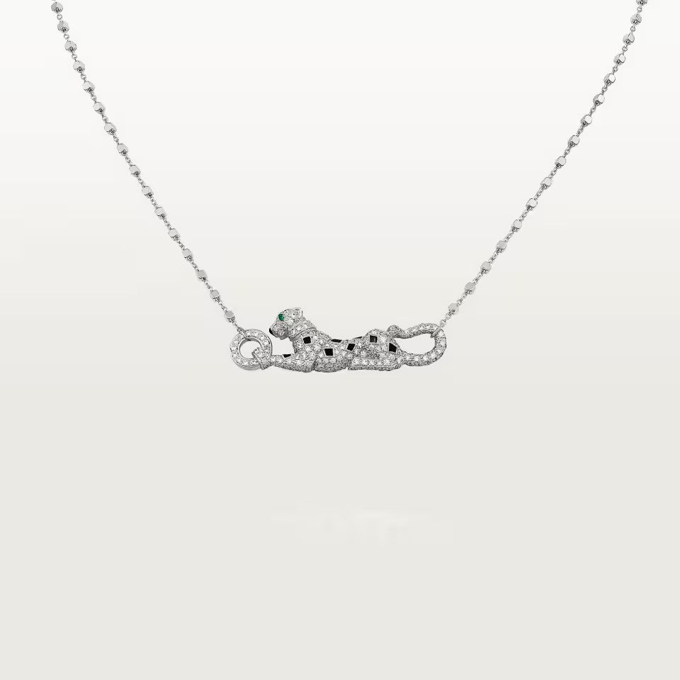 [OAKJURI Jewelry] PANTHERE PAVED DIAMOND NECKLACE
