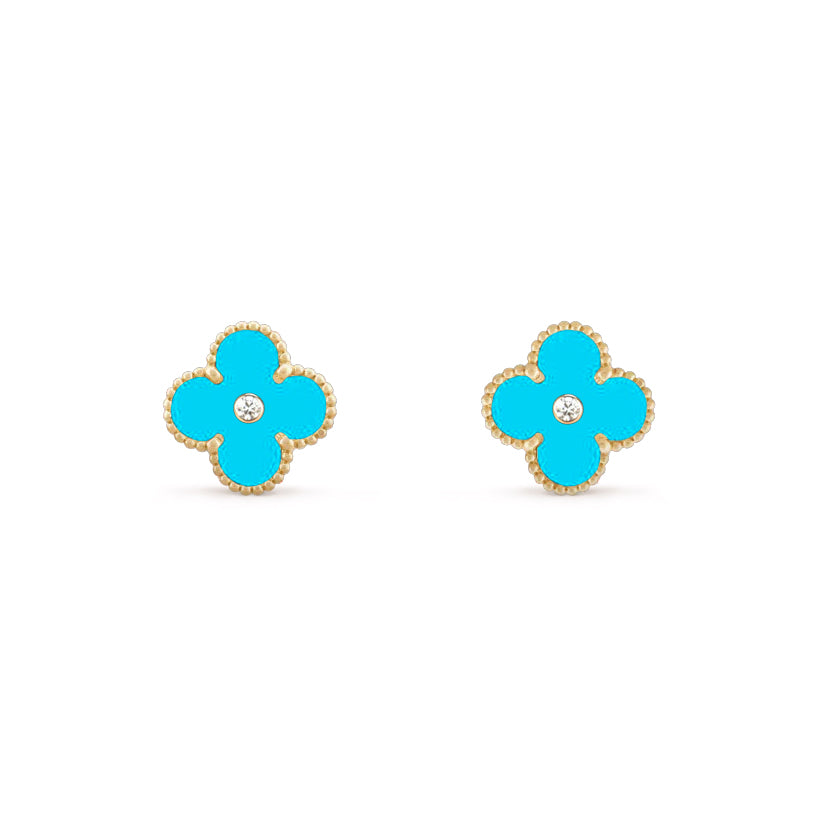 [OAKJURI Jewelry]CLOVER  15MM DIAMOND EARRINGS COLLECTION
