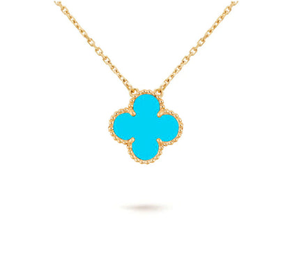 [OAKJURI Jewelry]CLOVER 15MM SINGLE FLOWER NECKLACE COLLECTION