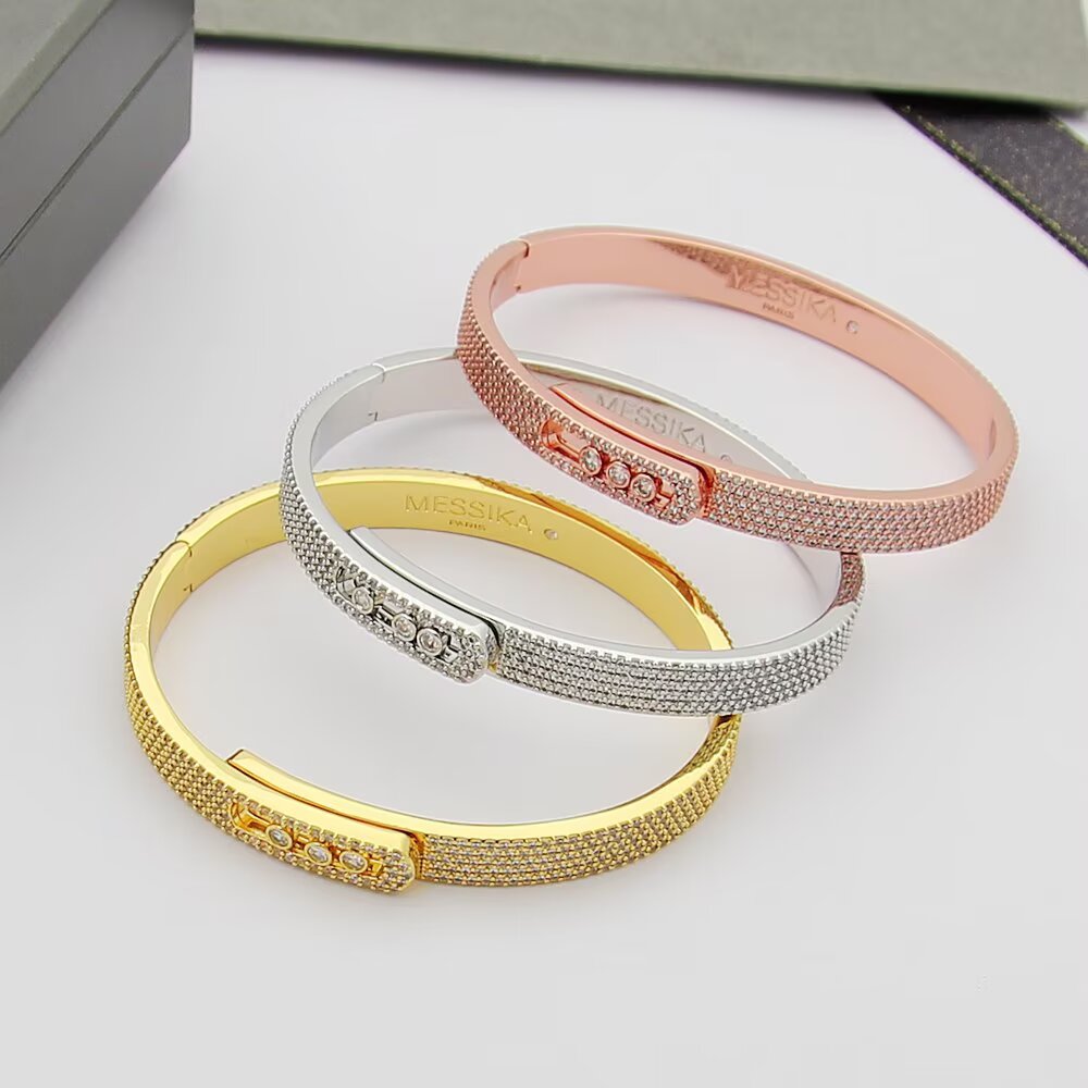 [OAKJURI Jewelry]Move Noa Full Pavé Diamond Bangle Bracelet