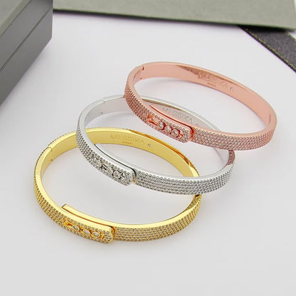 [OAKJURI Jewelry]Move Noa Full Pavé Diamond Bangle Bracelet