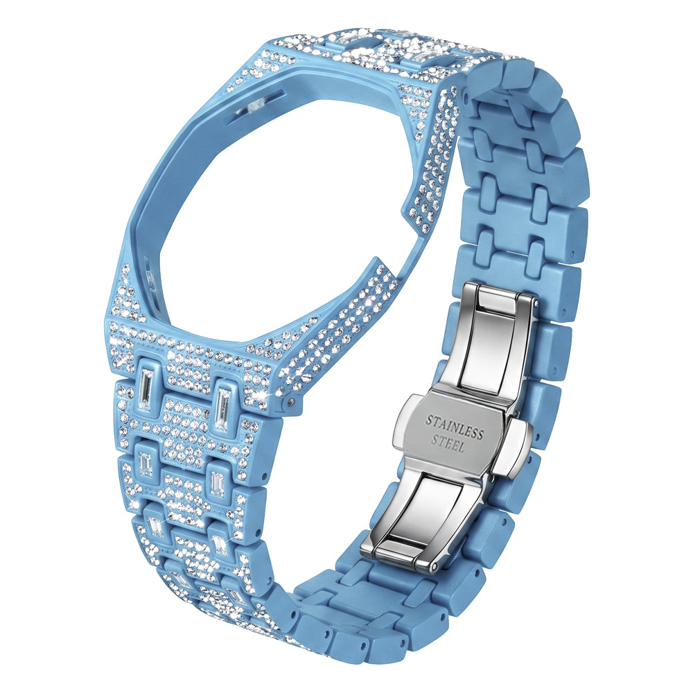 Royal Oak Pop Exclusive Bioceramic Case & Bioceramic Strap Full Diamond