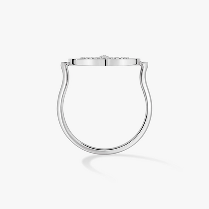 [OAKJURI Jewelry]LUCKY MOVE PAVED SILVER DIAMOND RING
