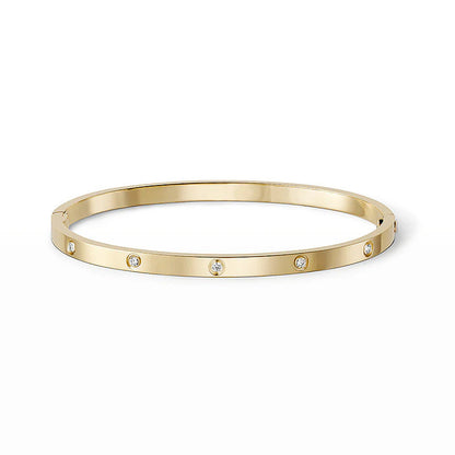 [OAKJURI Jewelry] LOVE BRACELET 3.65MM 10 DIAMONDS