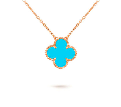 [OAKJURI Jewelry]CLOVER 15MM SINGLE FLOWER NECKLACE COLLECTION