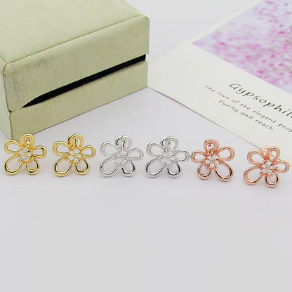 [OAKJURI Jewelry] FLOWERLACE EARRING 5 DIAMONDS