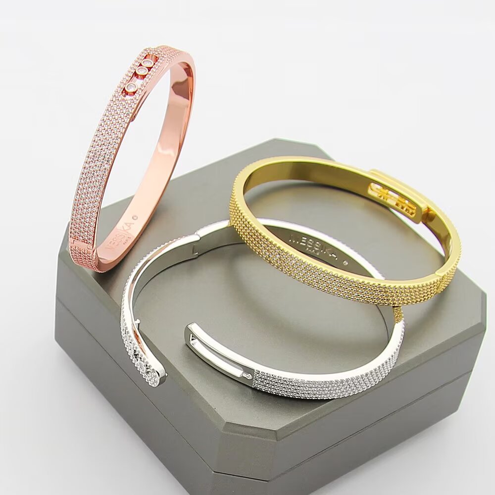 [OAKJURI Jewelry]Move Noa Full Pavé Diamond Bangle Bracelet
