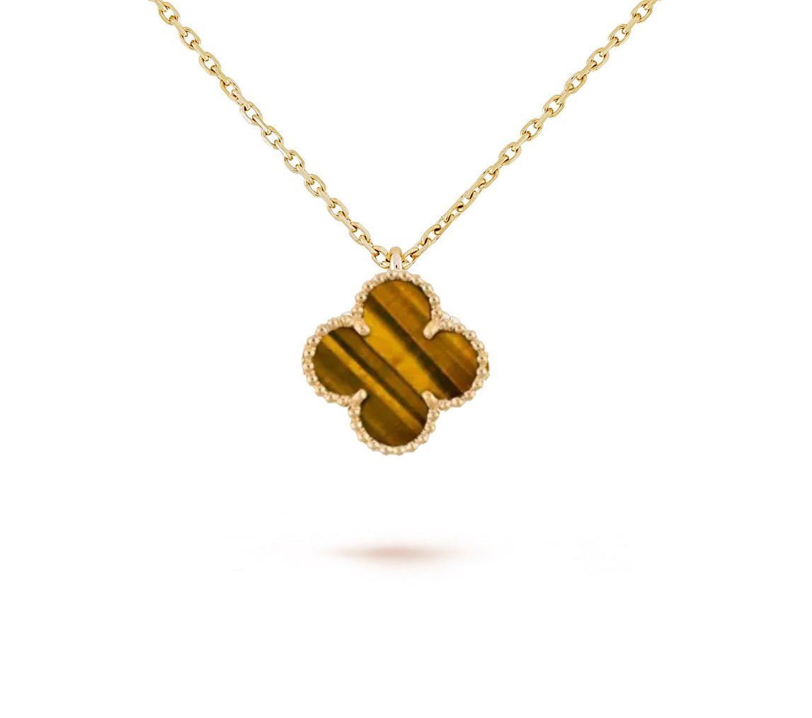[OAKJURI Jewelry]CLOVER MINI 9.5MM CARNELIANS NECKLACE COLLECTION
