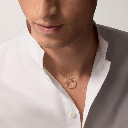 [OAKJURI Jewelry] JUSTE NECKLACE FULL DIAMOND