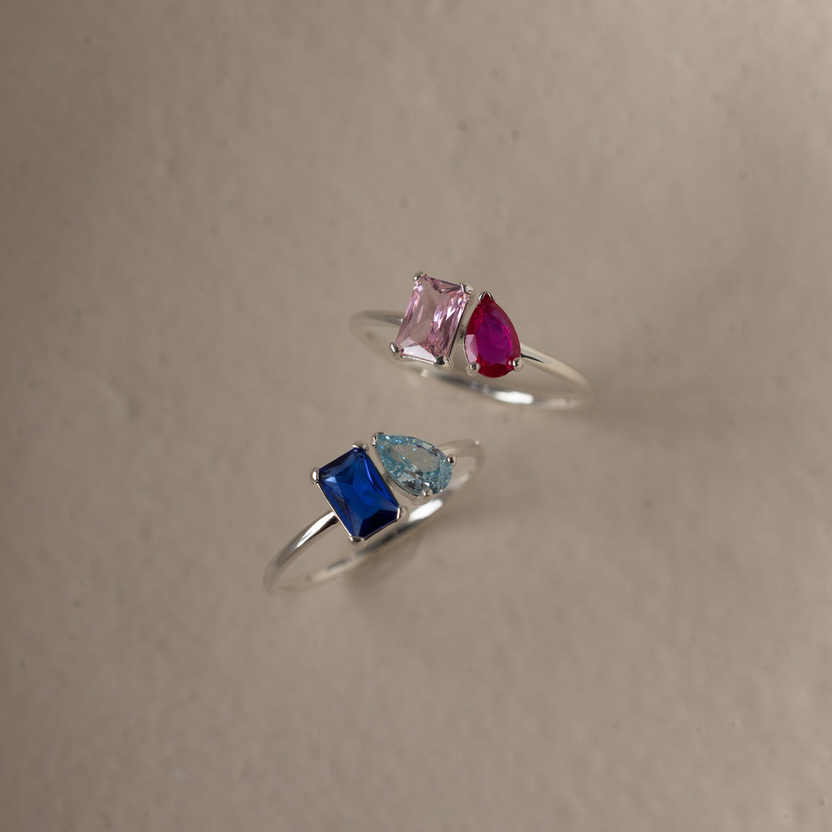 Toi et Moi Birthstone Ring