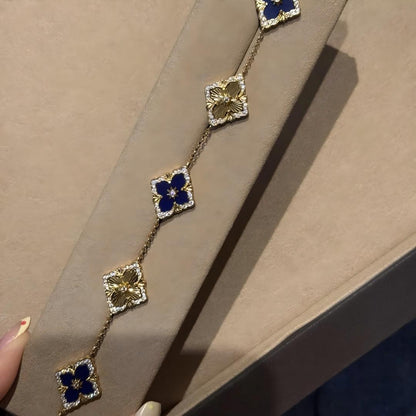 [OAKJURI Jewelry JEWELRY] OPERA 5 MOTIFS TULLE ENAMEL BRACELET