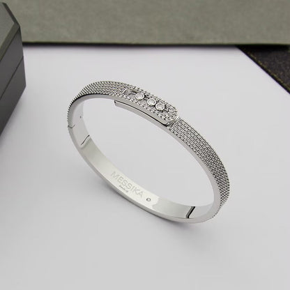 [OAKJURI Jewelry]Move Noa Full Pavé Diamond Bangle Bracelet