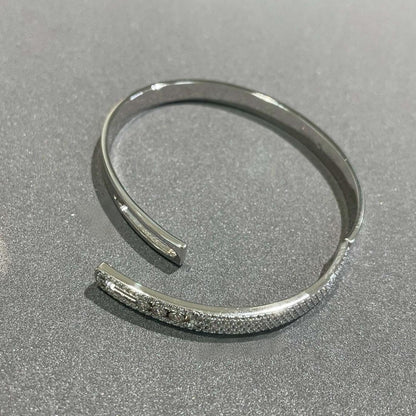 [OAKJURI Jewelry]Move Noa Rose Gold Pavé Diamond Bangle Bracelet