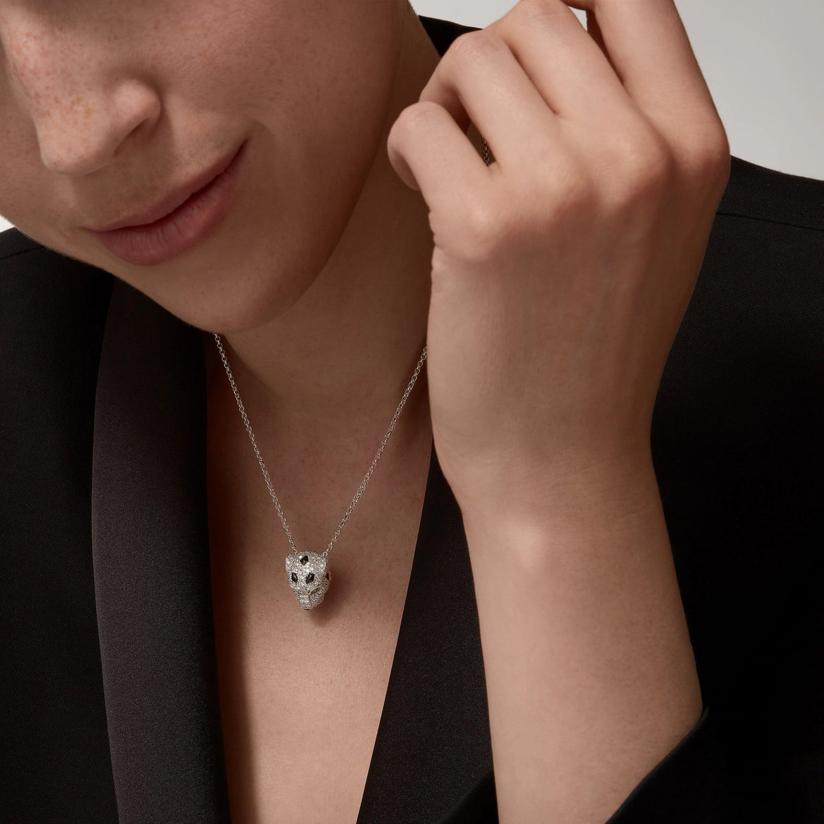 [OAKJURI Jewelry] PANTHERE FULL DIAMOND NECKLACE