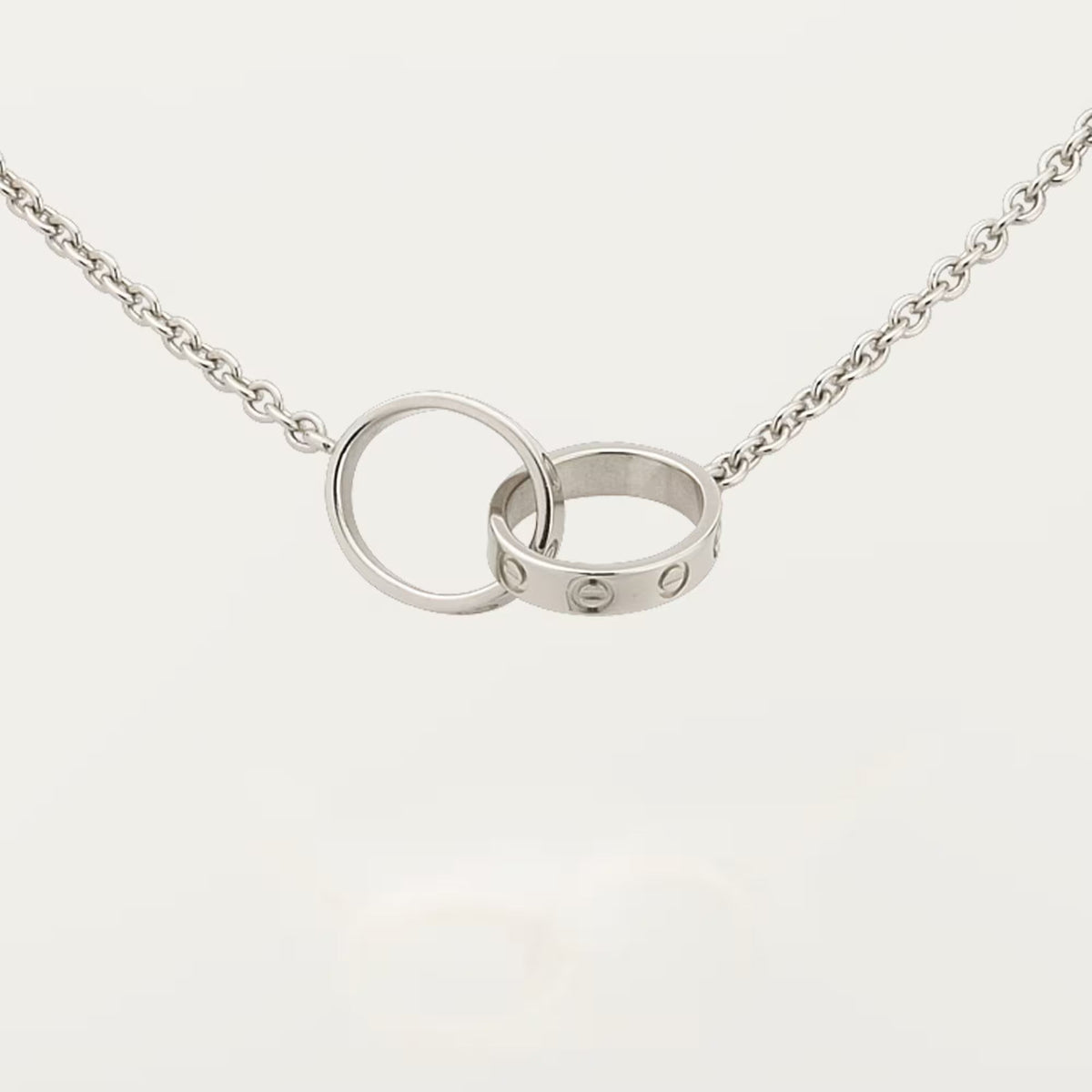 [OAKJURI Jewelry] LOVE DOUBLE RING NECKLACE