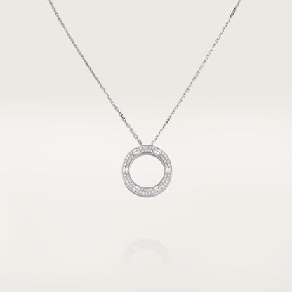 [OAKJURI Jewelry] LOVE NECKLACE 16MM  FULL DIAMOND
