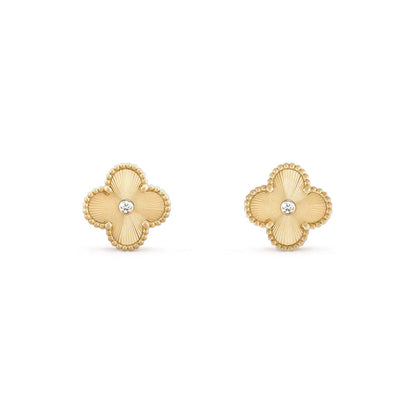 [OAKJURI Jewelry]CLOVER  15MM DIAMOND EARRINGS COLLECTION