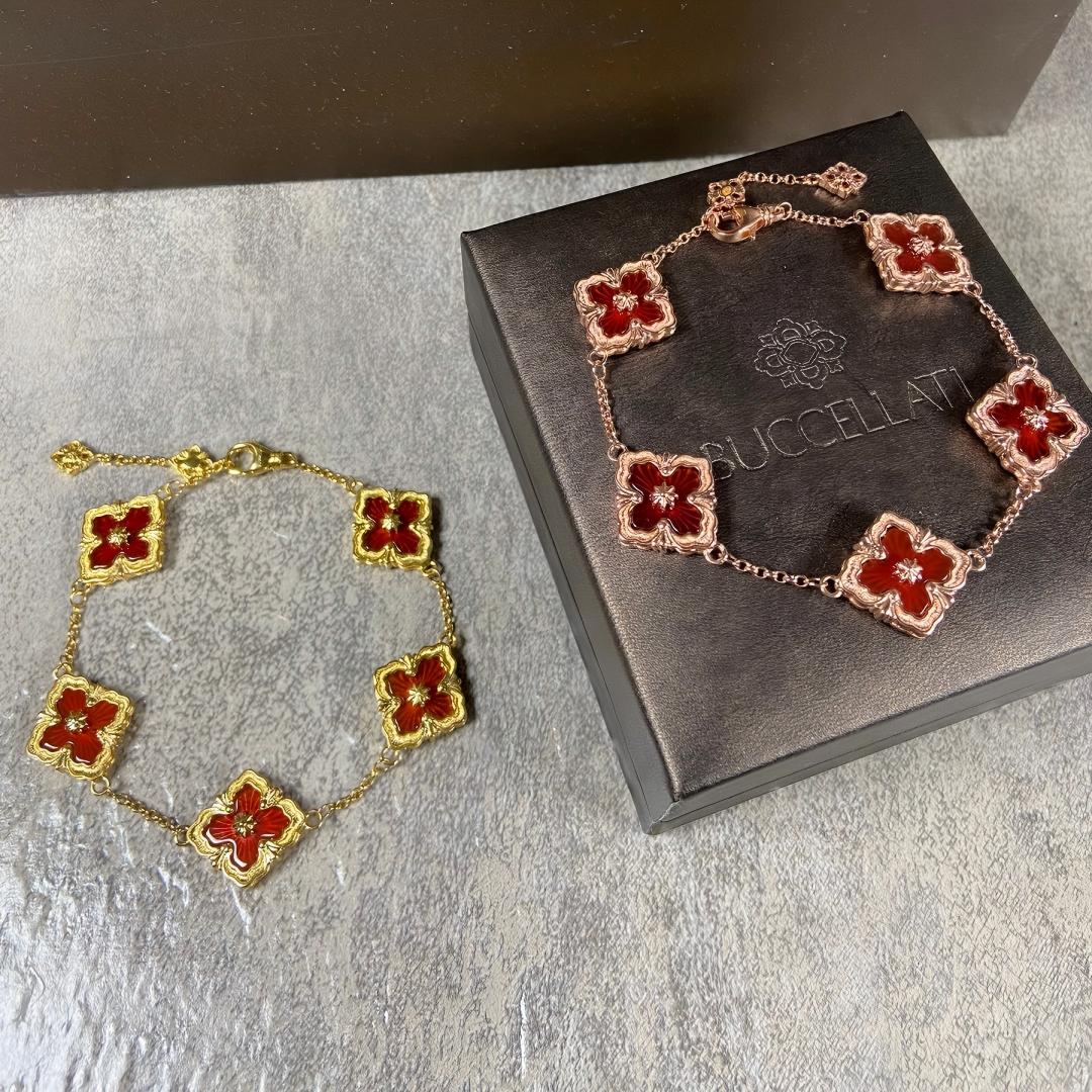 [OAKJURI Jewelry JEWELRY] OPERA 5 MOTIFS TULLE ENAMEL BRACELET