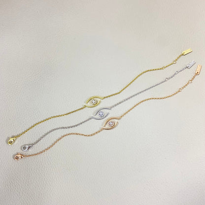 [OAKJURI Jewelry]Lucky Eye Pave-Set Diamond Bracelet