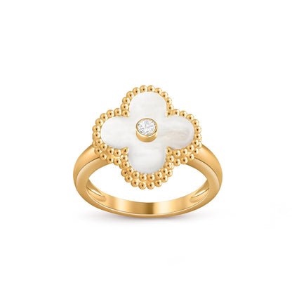 [OAKJURI Jewelry]CLOVER DIAMOND RING GOLD COLLECTION