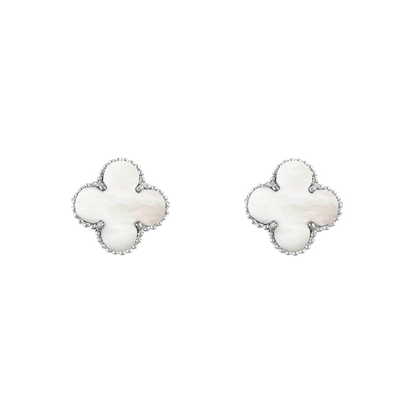 [OAKJURI Jewelry]CLOVER SILVER 15MM EARRINGS COLLECTION
