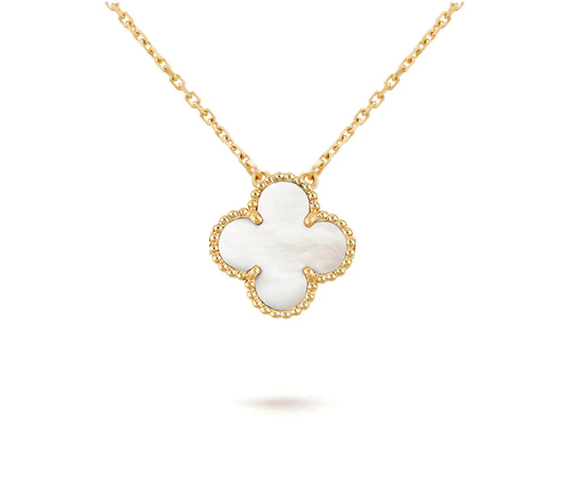[OAKJURI Jewelry]CLOVER 15MM SINGLE FLOWER NECKLACE COLLECTION
