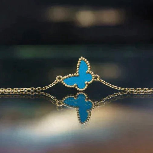 [OAKJURI Jewelry]BUTTERFLY TURQUOISE BUTTERFLY BRACELET