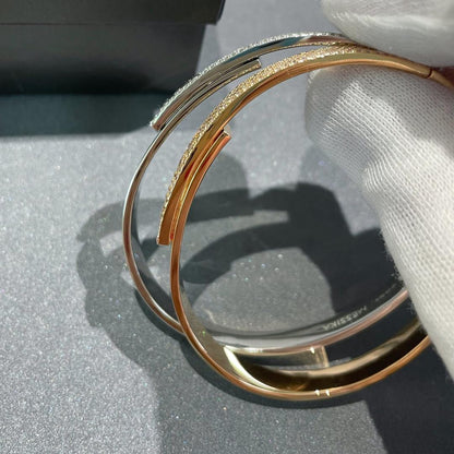 [OAKJURI Jewelry]Move Noa Rose Gold Pavé Diamond Bangle Bracelet