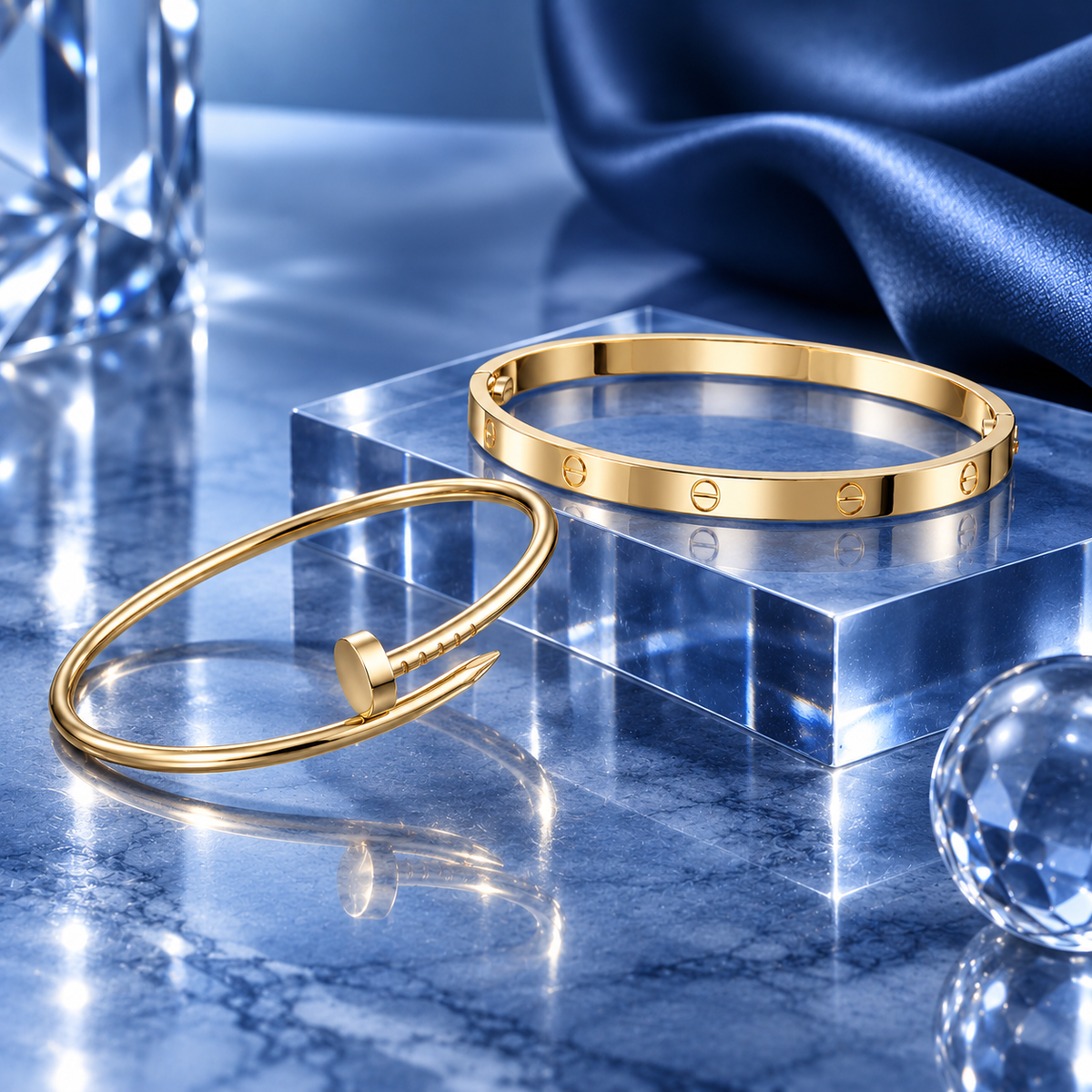 [OAKJURI Jewelry] LOVE & JUSTE Classic Bracelet Stack Set