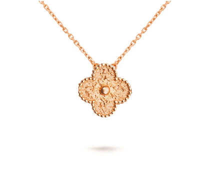 [OAKJURI Jewelry]CLOVER 15MM SINGLE FLOWER NECKLACE COLLECTION