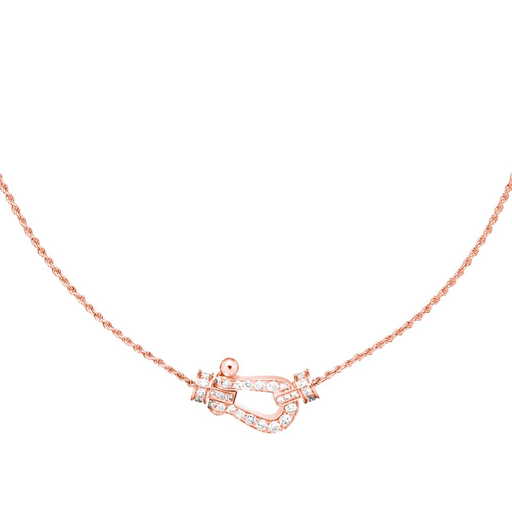 [OAKJURI Jewelry]FORCE 10 PINK GOLD DIAMOND NECKLACE