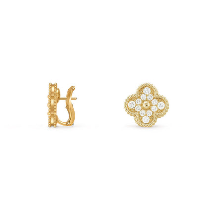 [OAKJURI Jewelry]CLOVER 15MM MOP EARRINGS COLLECTION