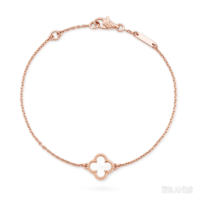 [OAKJURI Jewelry]CLOVER WHITE MOP SINGLE FLOWER BRACELET