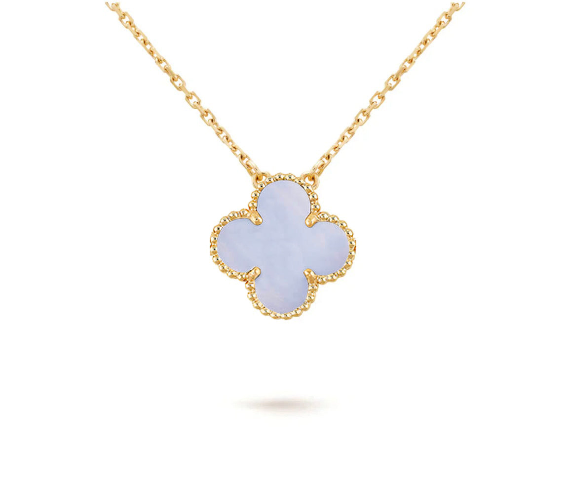 [OAKJURI Jewelry]CLOVER 15MM SINGLE FLOWER NECKLACE COLLECTION