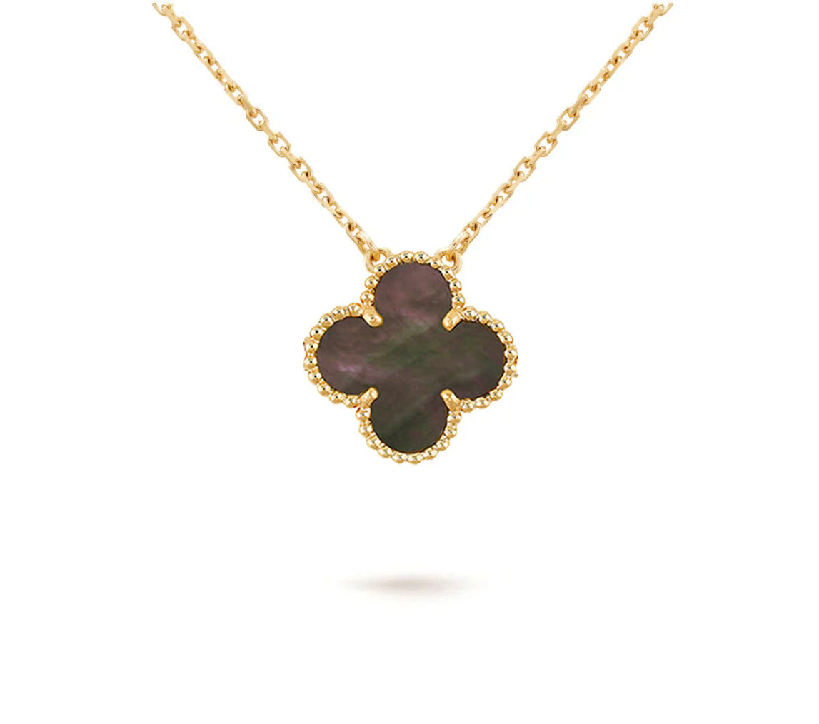 [OAKJURI Jewelry]CLOVER 15MM SINGLE FLOWER NECKLACE COLLECTION
